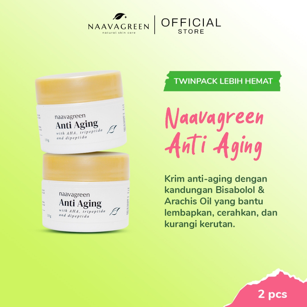 [TWINPACK] Paket Isi 2 Naavagreen Anti Aging
