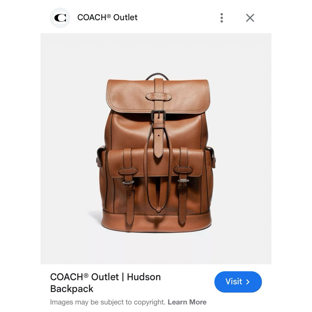 Coach Hudson Backpack original preloved