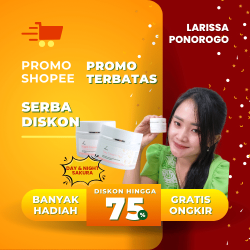 KRIM PEMNCERAH KULIT KUDSAM LARISSA NIGHT CREAM SAKURA LARISSA PONOROGO