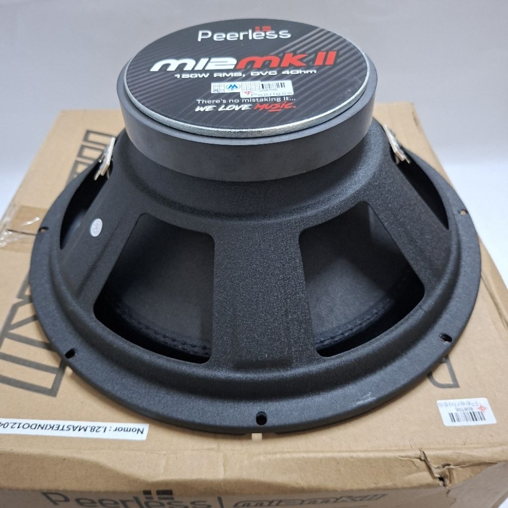 Subwoofer 12 inch Peerless MKII Double Coil Subwofer Perless MKII