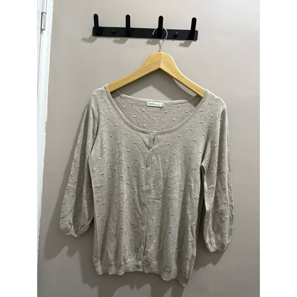 READY Cardigan Earth music & ecology Mulus tempat_belanja.id