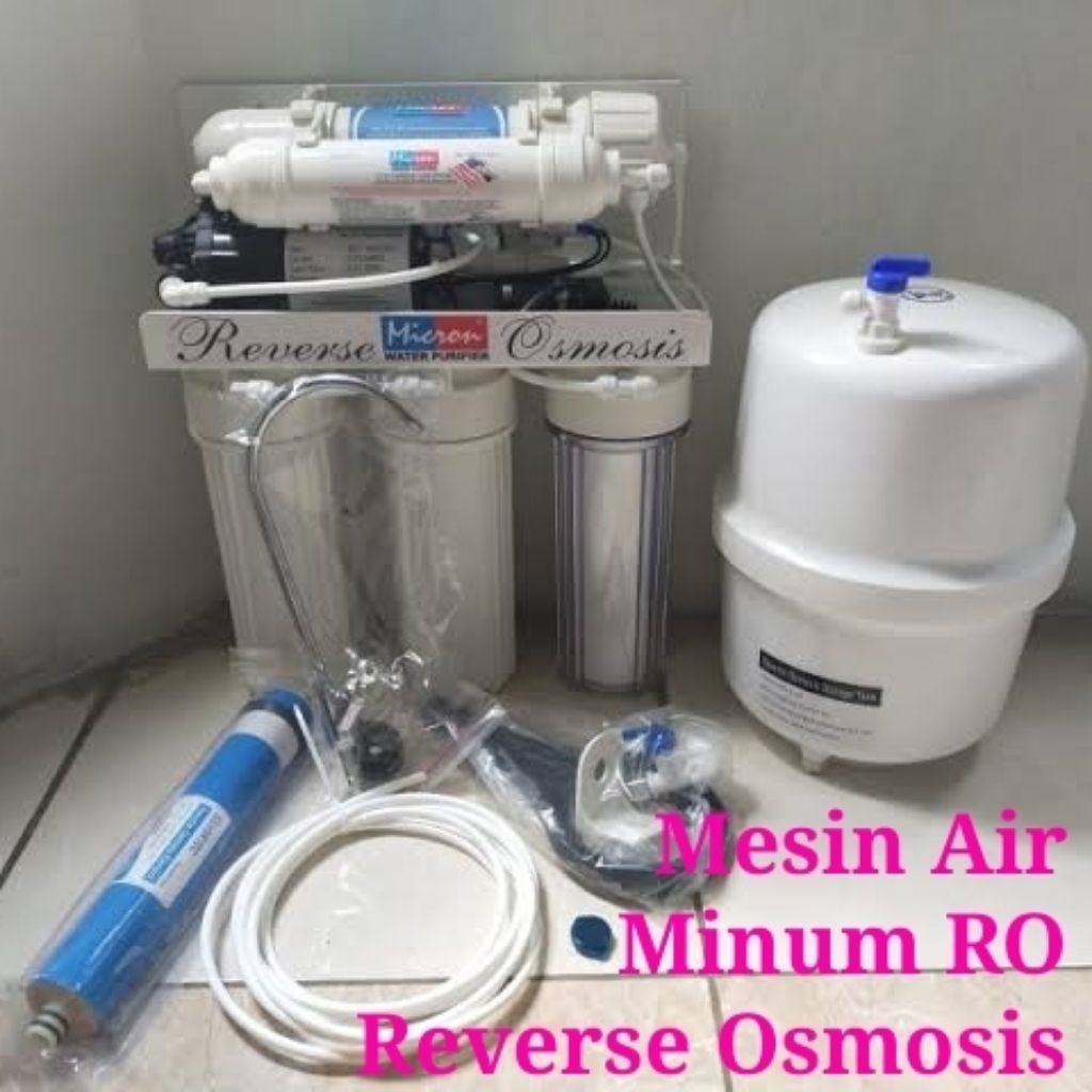 Mesin Air RO Hydro Reverse Osmosis Utk Mengolah Air Bor Sumur PAM Ledeng PDAM Utk Bisa Lgsg Di Minum