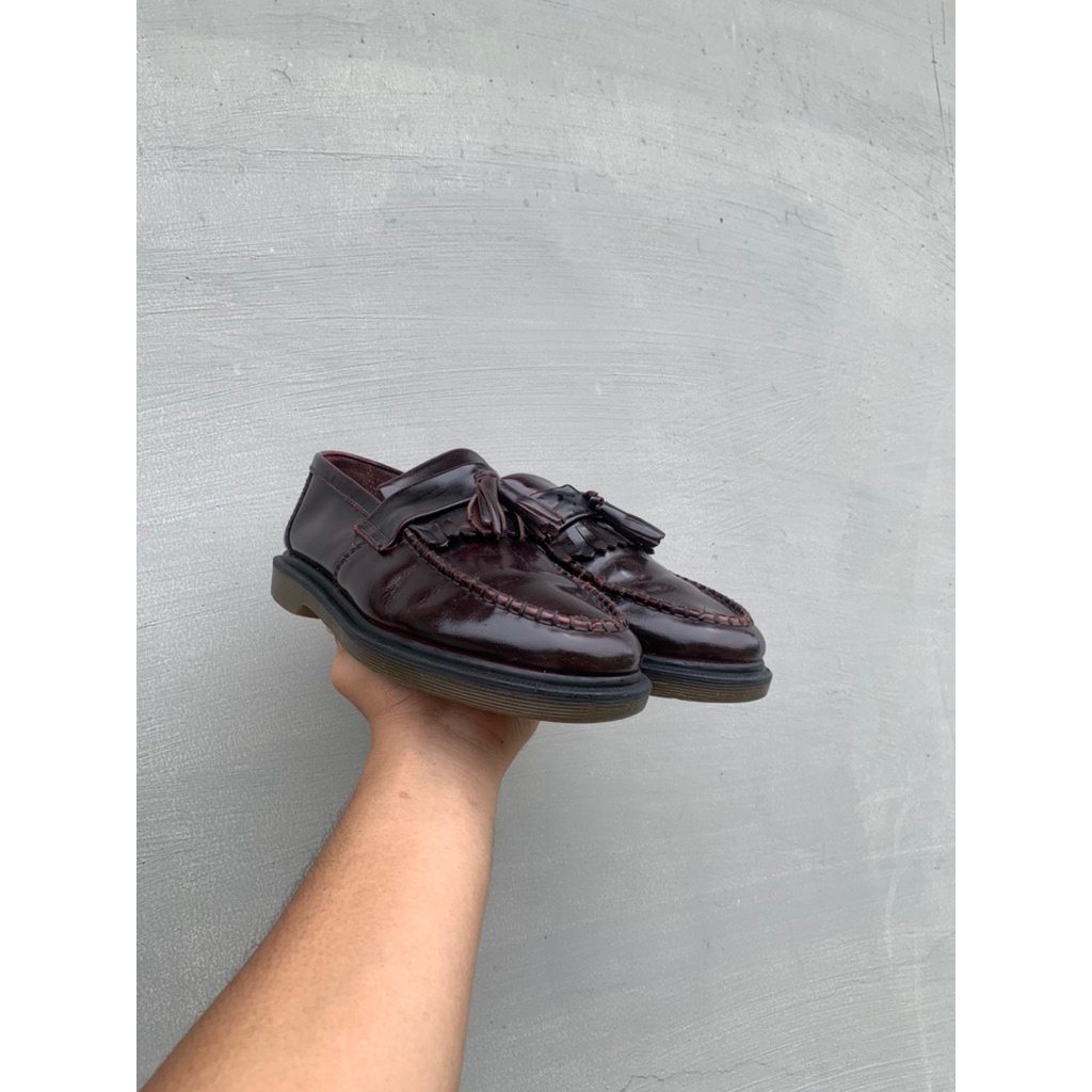 Sepatu Kulit Loafers Dr martens 3989 YS Black Smooth Wingtip Brogue Original