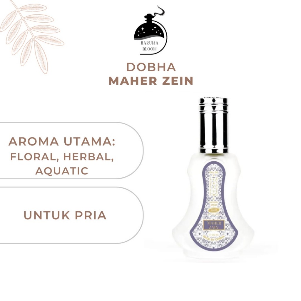 Parfum Dobha Spray Aroma MAHER ZAIN 35ML Original / Parfum Dobha Maher Zain