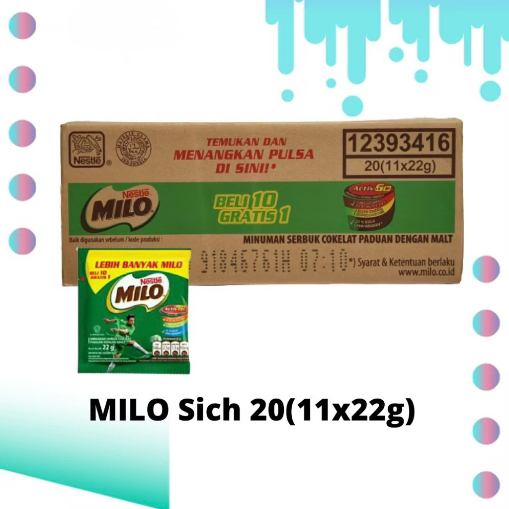 Milo Sachet 1 Karton / Milo Sich 1 Karton / 1 Dus Milo