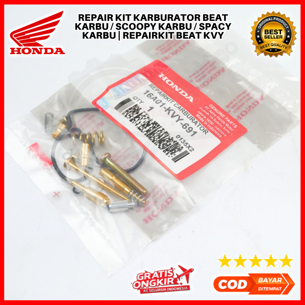 Repair Kit Karburator Beat Karbu / Scoopy Karbu / Spacy Karbu | Repairkit Beat KVY