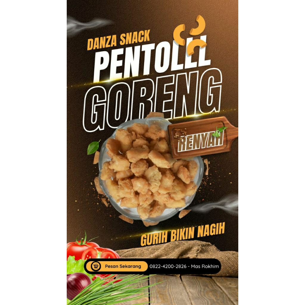 Pentol goreng rasa ORIGINAL . Jajan Khas Ponorogo 250gram