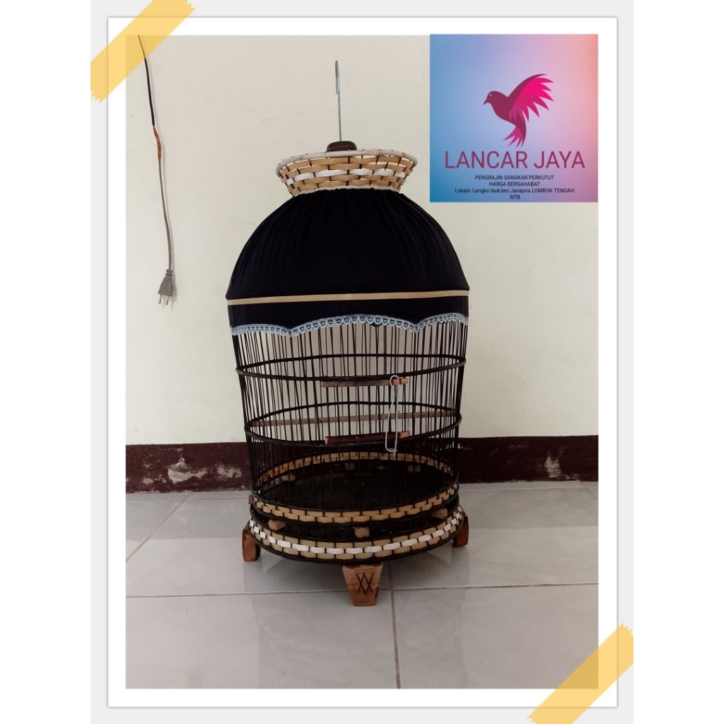 SANGKAR PERKUTUT MAHKOTA ROTAN