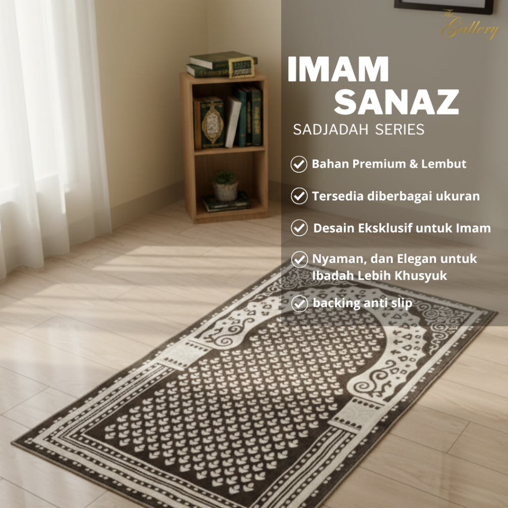 Sajadah Imaman Masjid Bulu Tebal Import Mewah - SANAZ