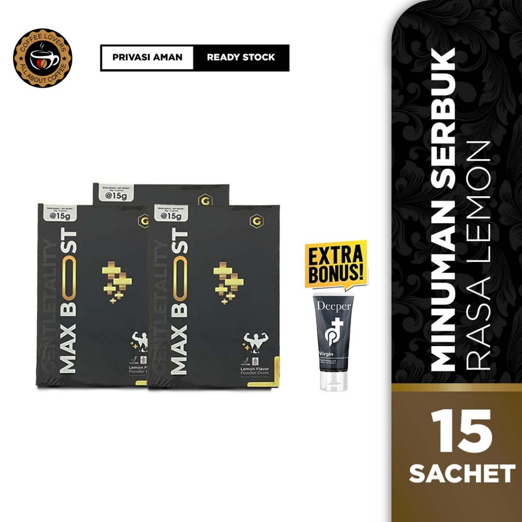Gentletality MaxBoost Rasa Lemon Penambah Stamlna Pria | Gentletality MaxBost Max Boost Ori BPOM
