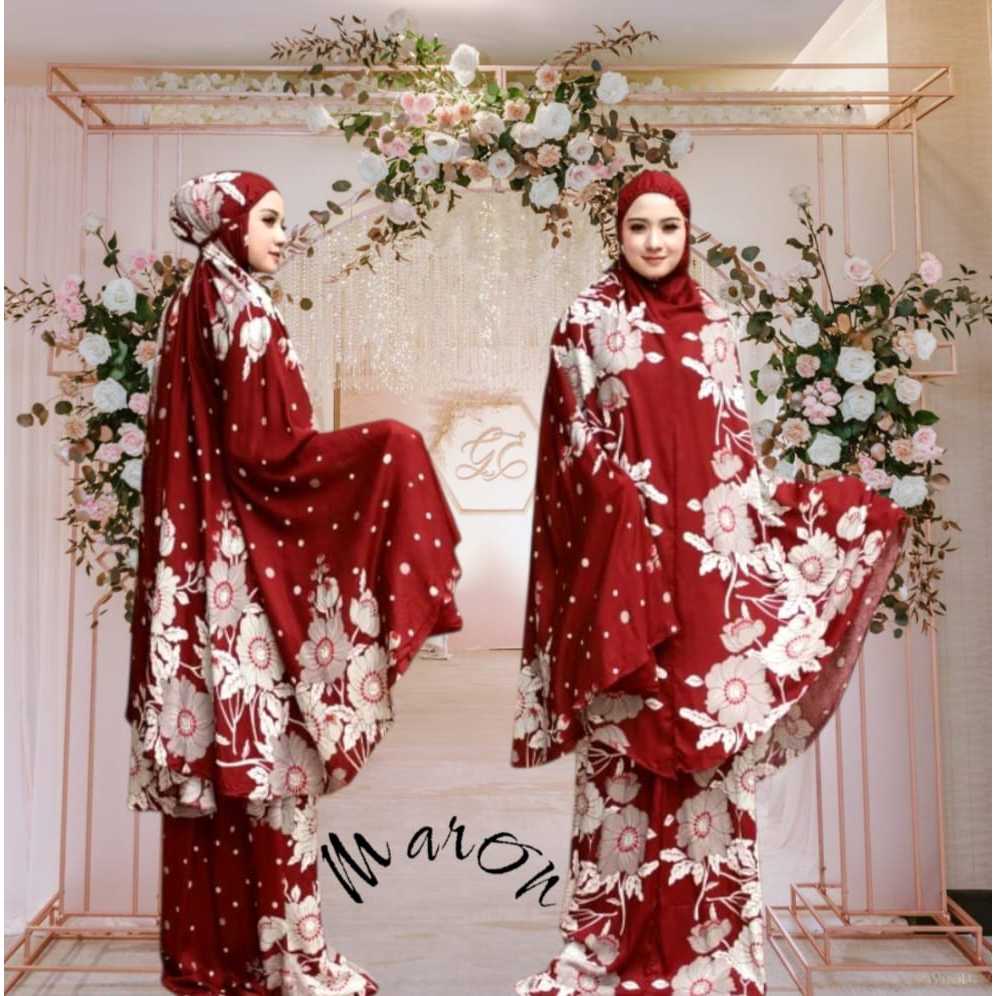 mukena bali mawar jumbo mukena rayon adem sehari hari murah adem terbaru cod