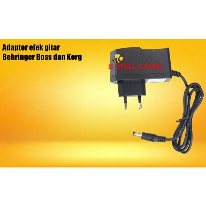 Adaptor 9 Volt Untuk Efek Gitar Merk Behringer, Korg, Boss Dll Promo