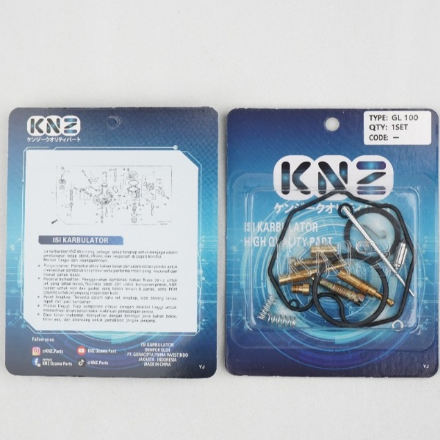 REPAIR KIT PARKIT ISI KARBURATOR GL100 KNZ