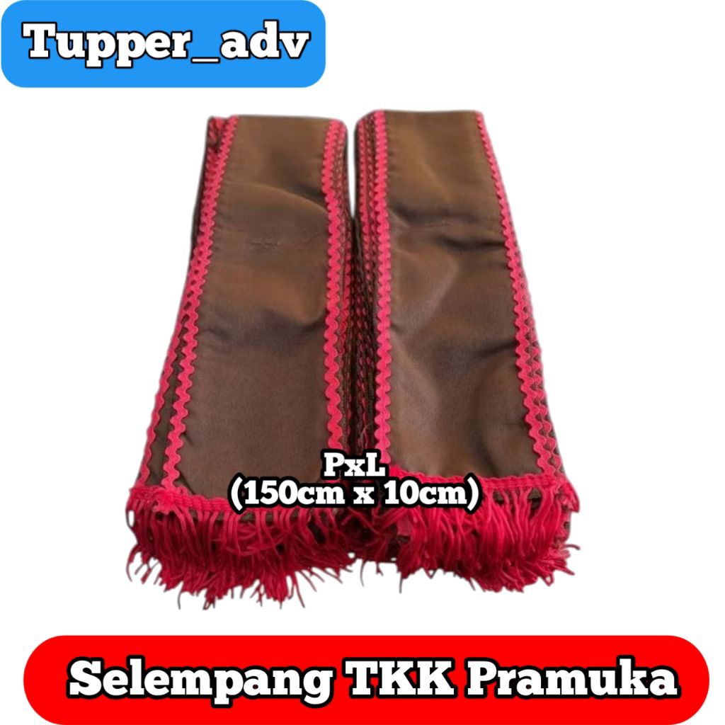 Selempang Tkk MERAH (PENGGALANG) Pramuka / Tetampan Tkk Pramuka / Selendang Tkk / Slempang Tkk Pramu