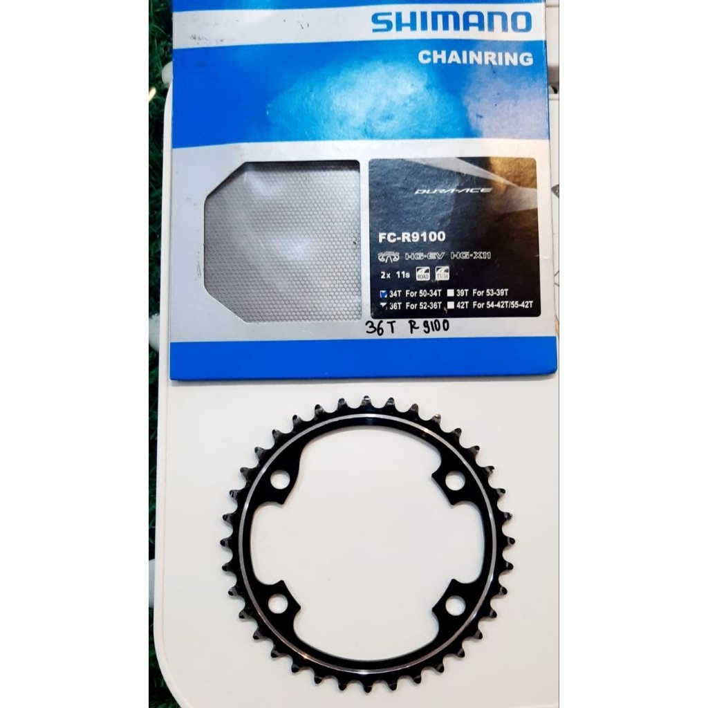 Chainring Shimano R9100 Dura Ace 11 Speed 36T Second