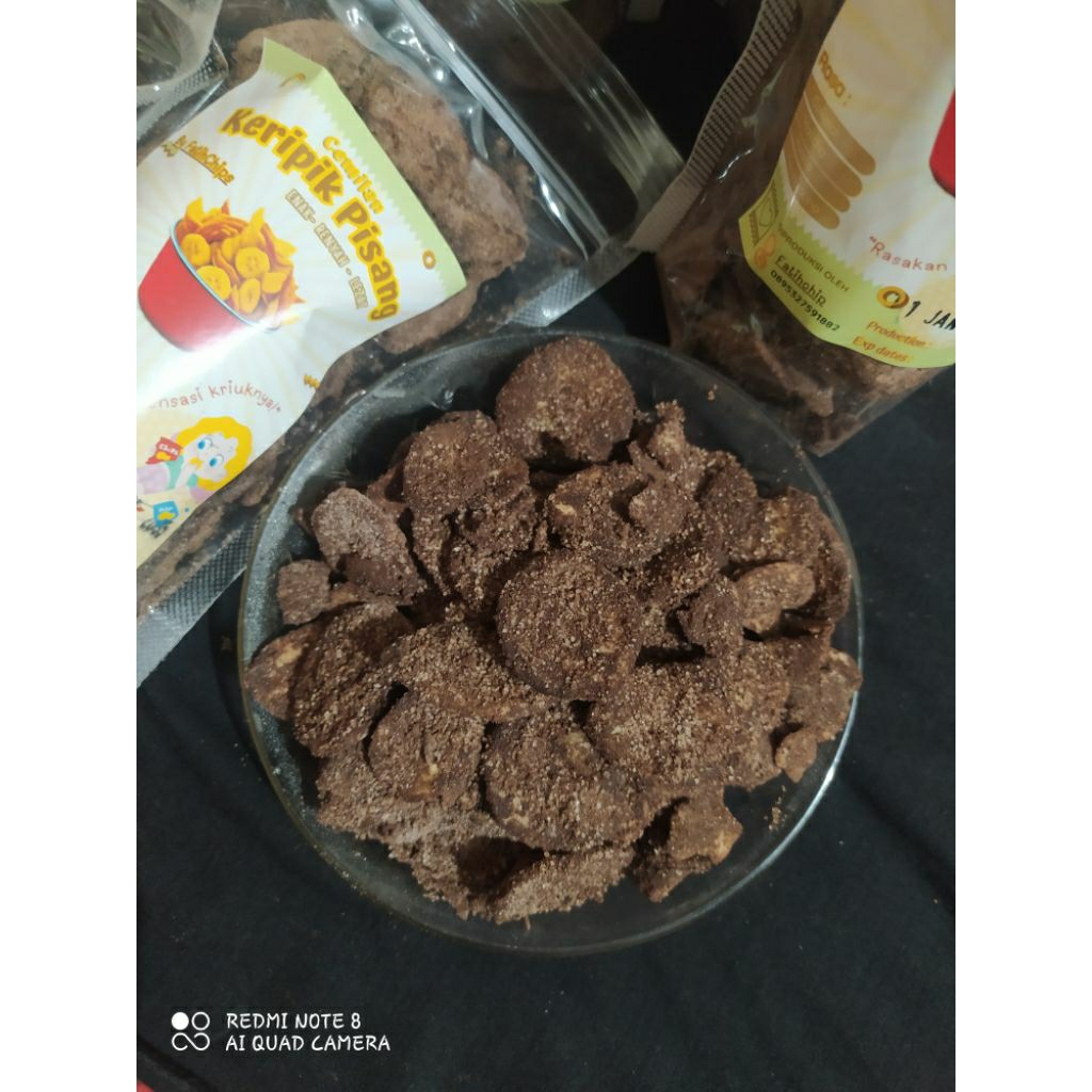 Keripik Pisang Ambon Coklat oleh oleh khas lampung