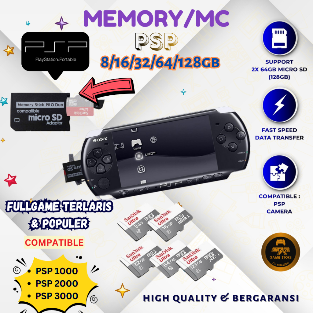 Memory Card Psp Sony Full Game