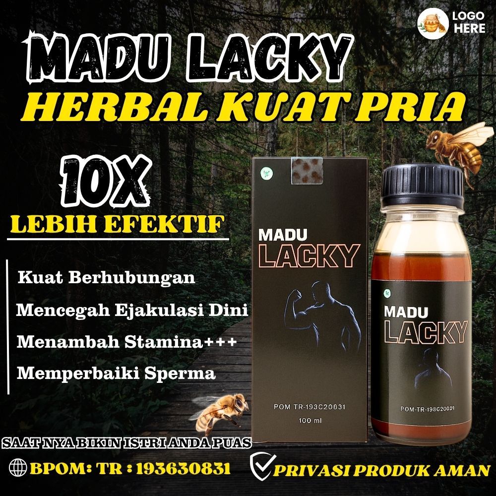 TOP TERLARIS Madu Lacky Madu Penambah Energi Stamina Badan Pria Kuat Tahan Lama Hingga 2 Jam bpom