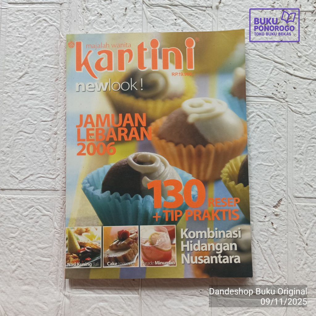 (BEKAS) KARTINI edisi Jamuan Lebaran 2006 _ 130 Resep dan Tip Praktis - BUKU RESEP MASAKAN ORIGINAL