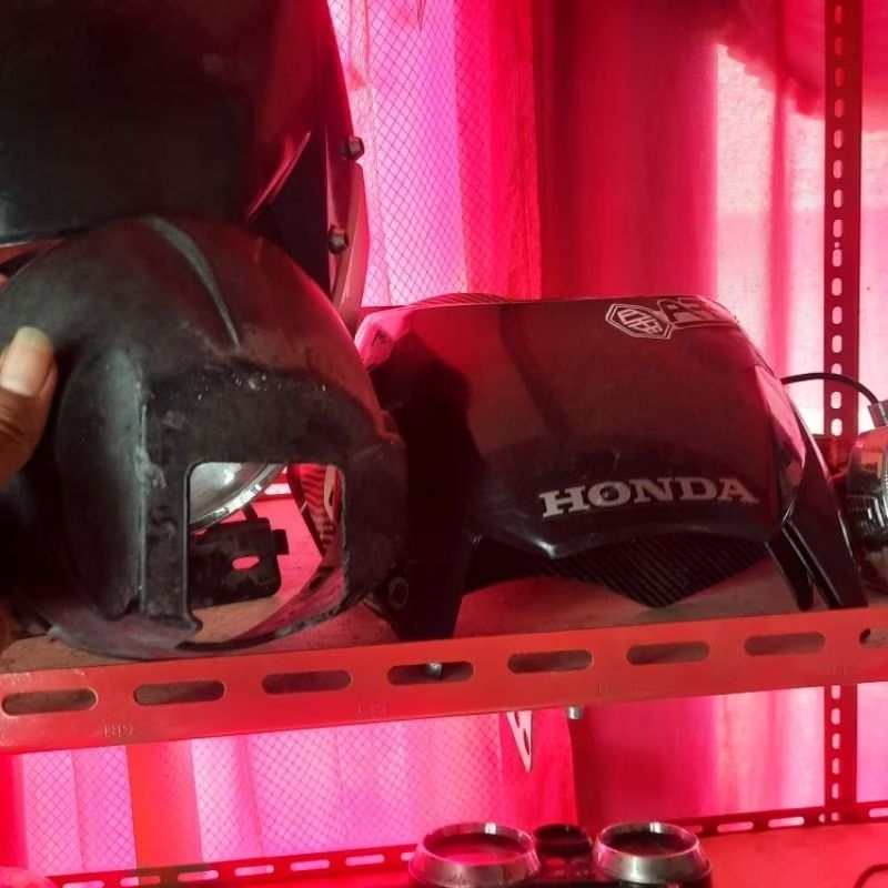 visor lampu barong tiger revo 2012 & batok lampu