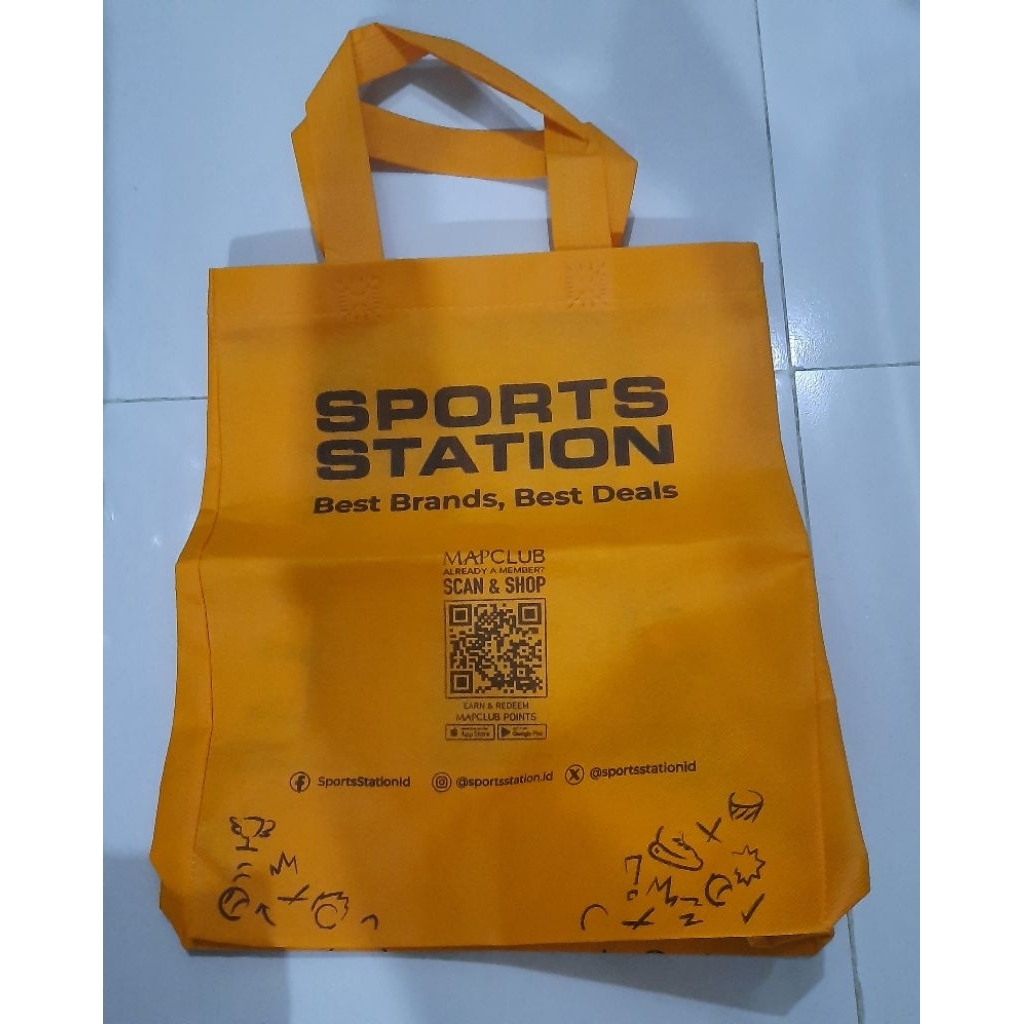 Tas Belanja Sport Station P 29 L16 T 34,5cm Ori No Second Shopping Bag