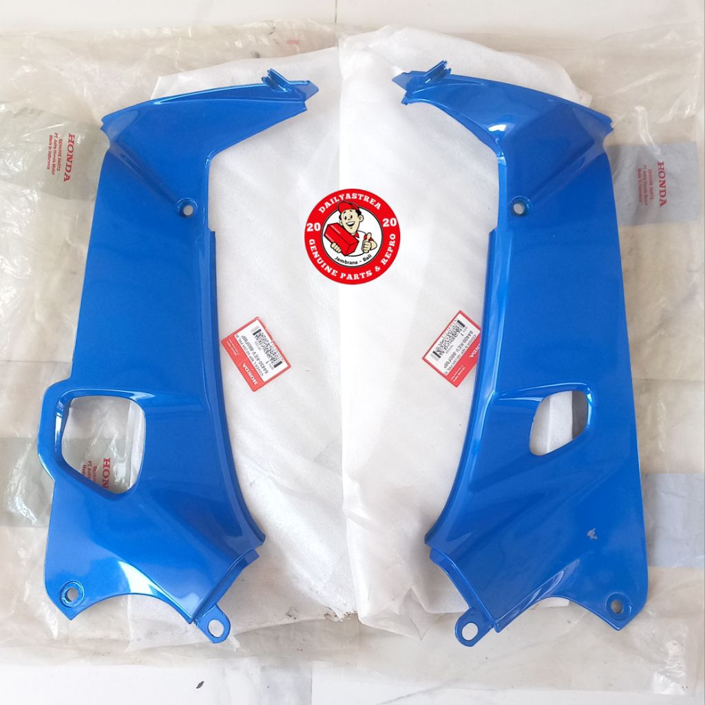 SAYAP LEGSIL LEKSIL TEBENG DALAM BIRU KANAN KIRI HONDA SUPRA FIT XX X 100 ORIGINAL 64450-KEV-880FMP