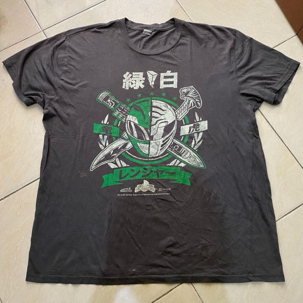 Kaos superhero jepang Power Rangers original second Bekas murah, jual kaos anime original murah