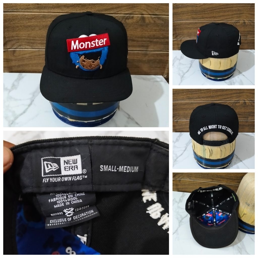 TOPI SECOND SNAPBACK NEW ERA X SESAME STREET MONSTER