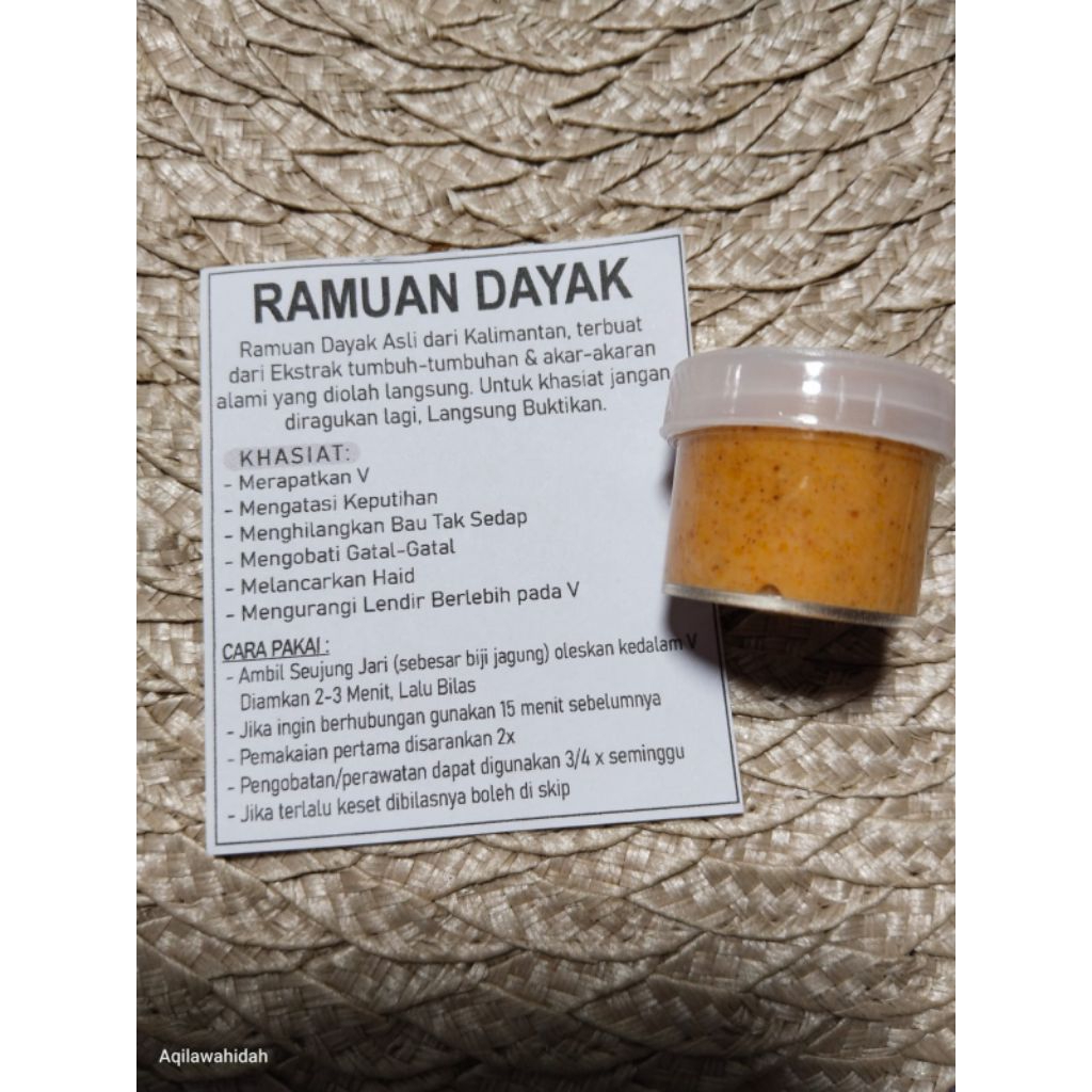 RAMUAN DAYAK KALIMANTAN