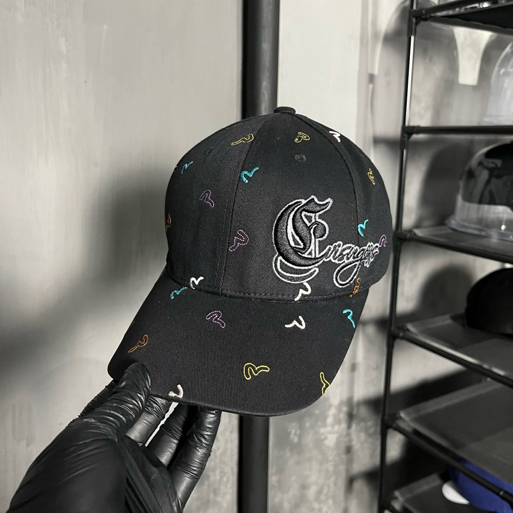 Topi evisu bordir logo