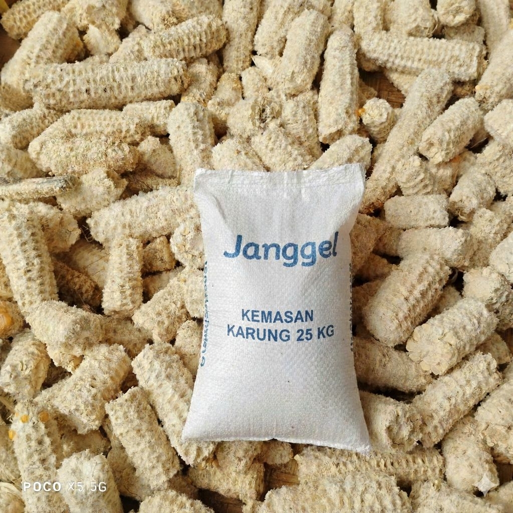 bonggol jagung(janggel) kering kemasan karung 25kg