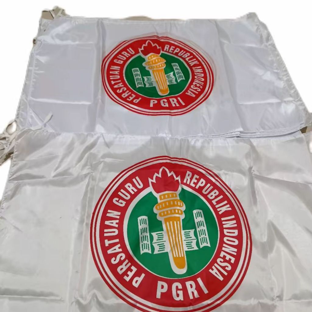 Bendera PGRI Sablon / Bendera PGRI Kain Satin / Bendera PGRI
