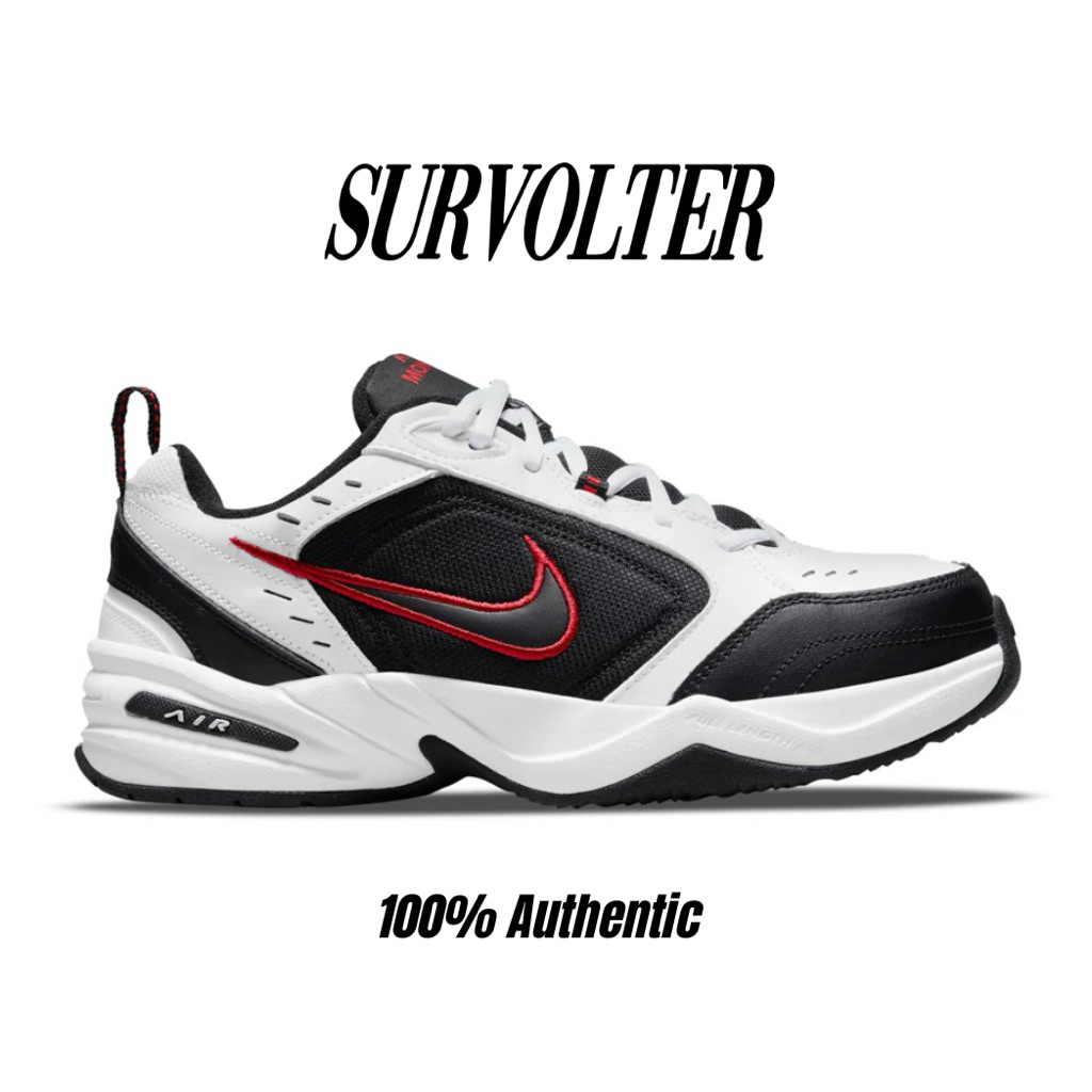 Nike Air Monarch IV White Black Red