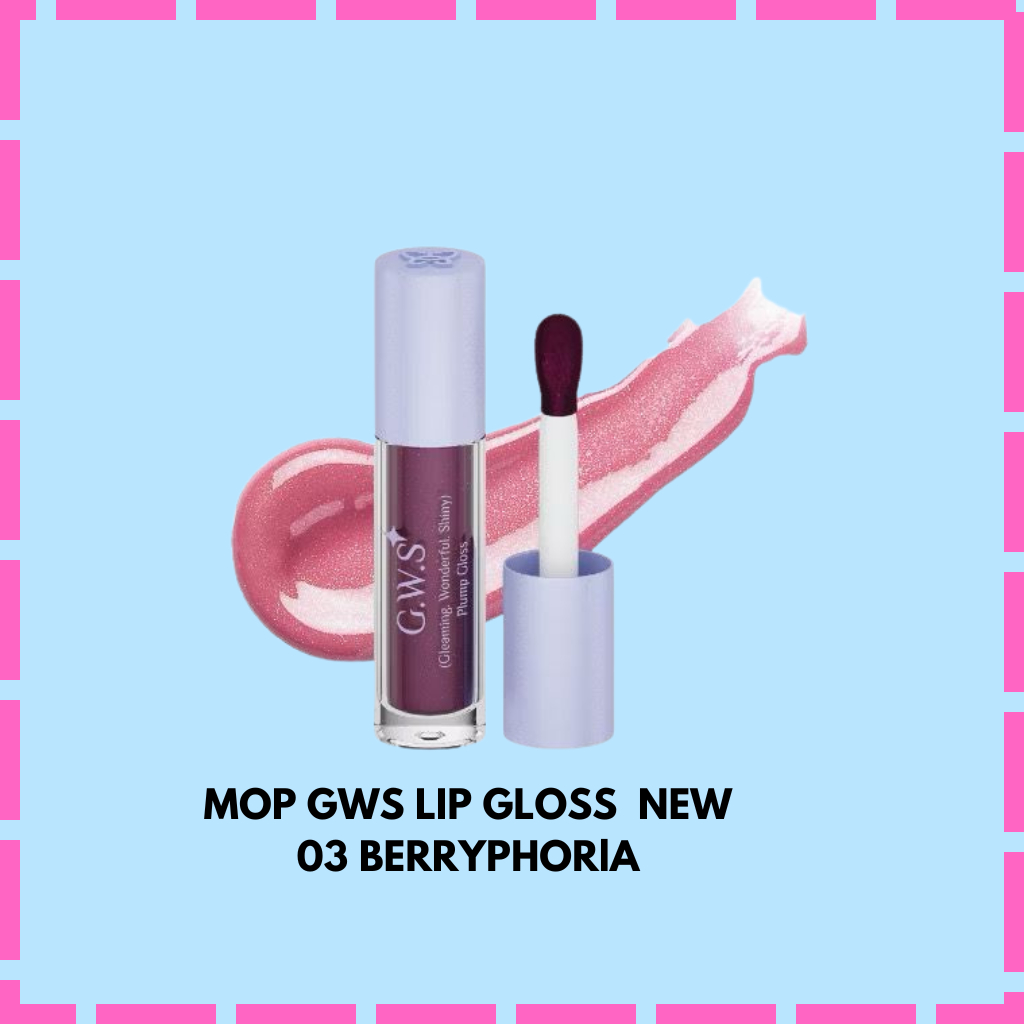 ( READY STOCK ) NEW PACKAGING MOP GWS PLUMP GLOSS Shade BERRYPHORIA