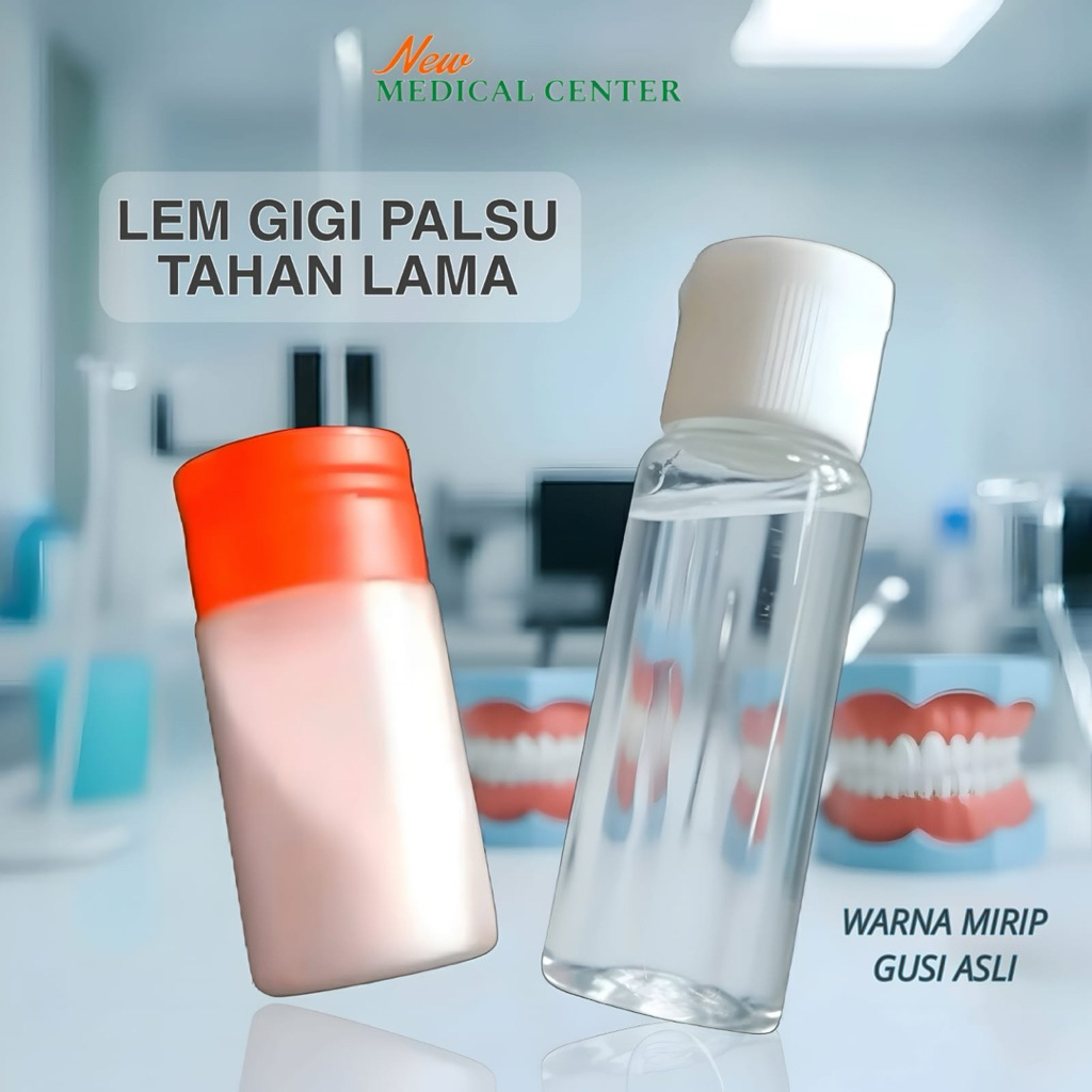 Lem Gigi Gusi Palsu Patah Longgar | Bahan Pembuatan Gusian Gigi Palsu 40ML