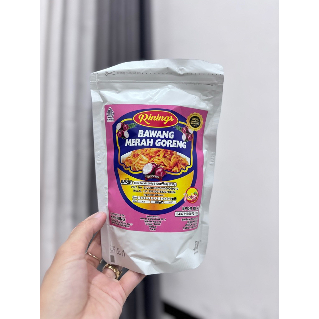 Bawang Merah Brambang Goreng Pedas 100g