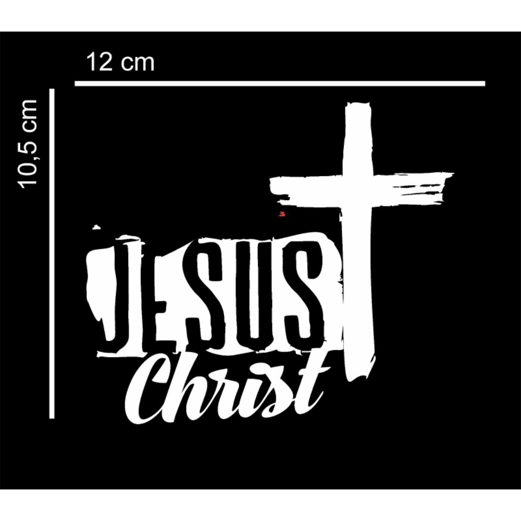 Sticker Cutting Salib Jesus Christ