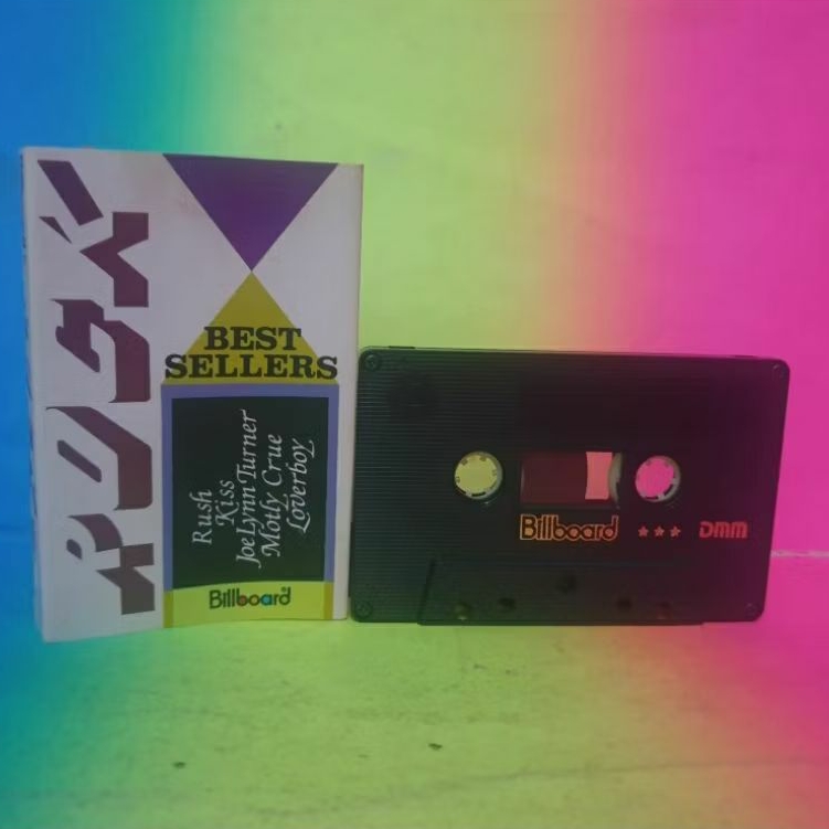 kaset ROCK BEST SELLERS various artists BAGUS mulus RUSH kiss MOTLEY CRUE loudness.