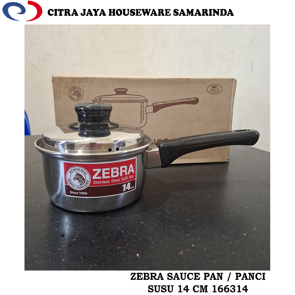 Panci Susu / Sauce Pan 14 CM ZEBRA ORIGINAL 166314 (PER 1 PCS)