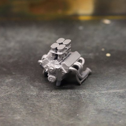 Mesin Diecast 1/64 V8 Big Block Chevy.