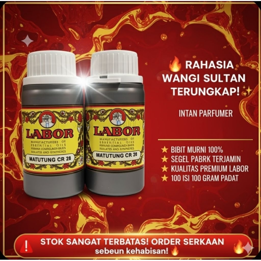 MATUTUNG CR 28 / AIR MATA DUYUNG ( LABOR ) BIBIT PARFUM MURNI Segel 100 GRAM (ORIGINAL)