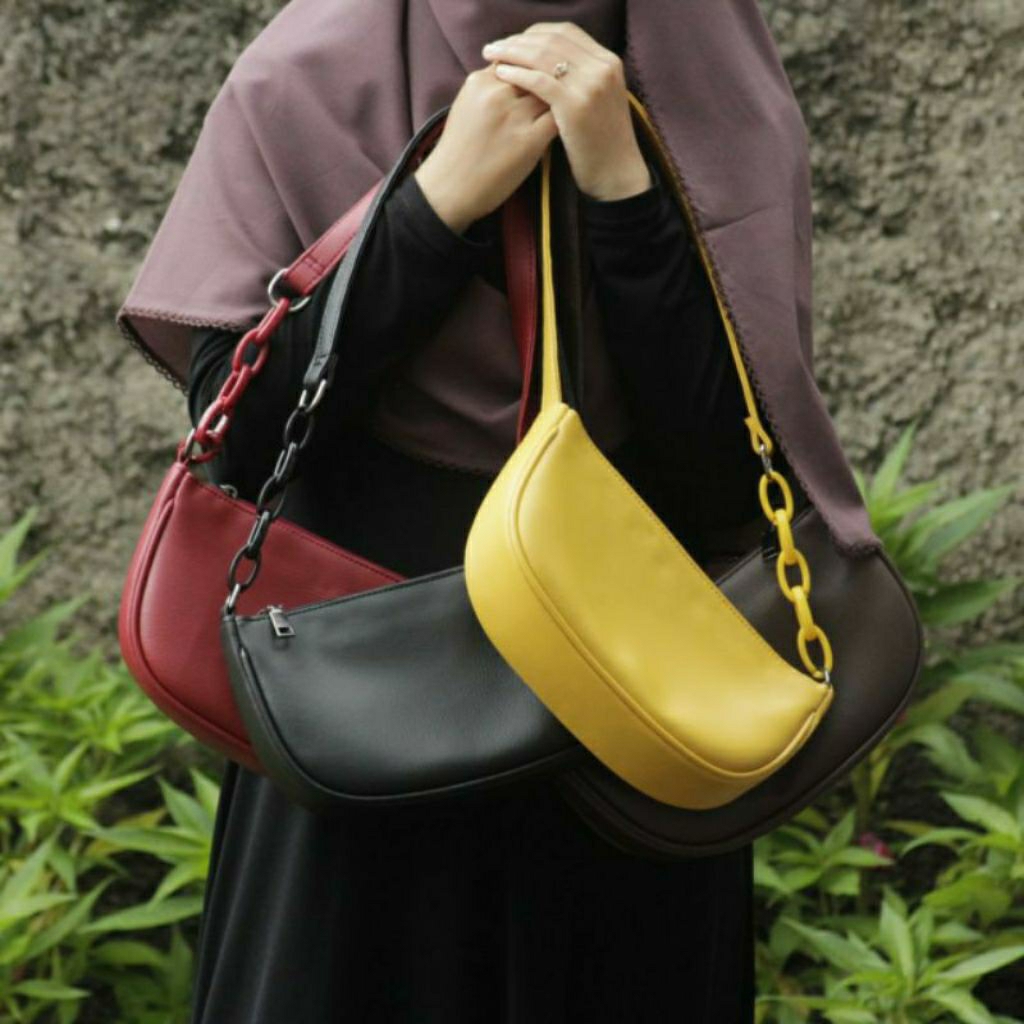 Tas Bahu Wanita Half Moon Setengah Lingkaran