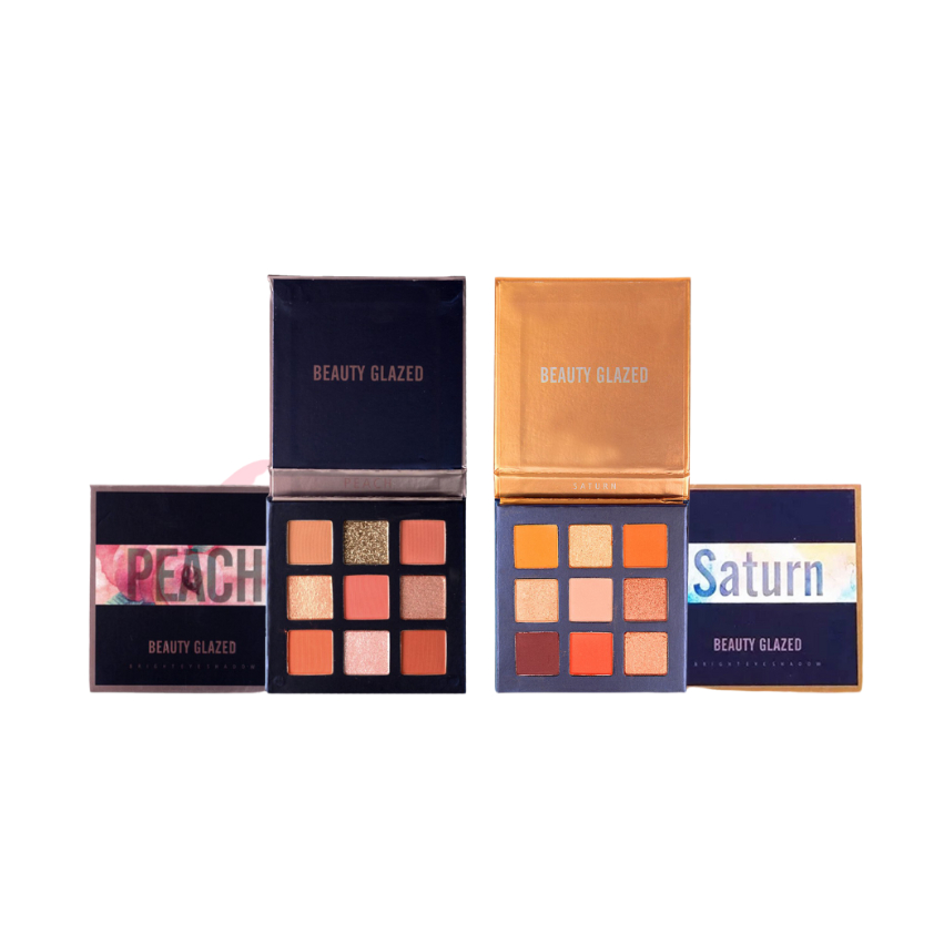 Beauty Glazed Eyeshadow Palette 9Shade Saturn Dupe Huda Beauty Eye shadow MUA