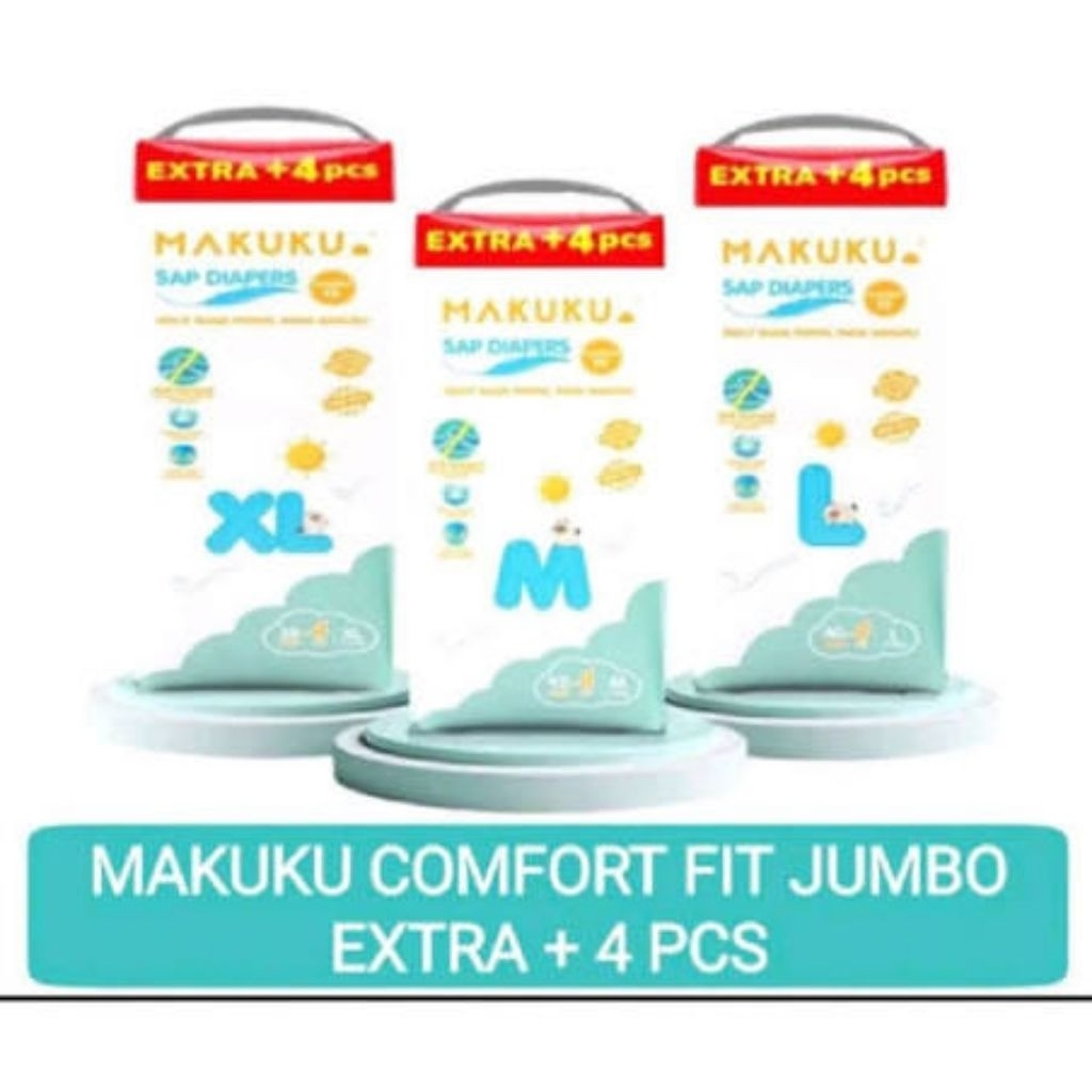MAKUKU DIAPERS XL38+4 popok bayi celana