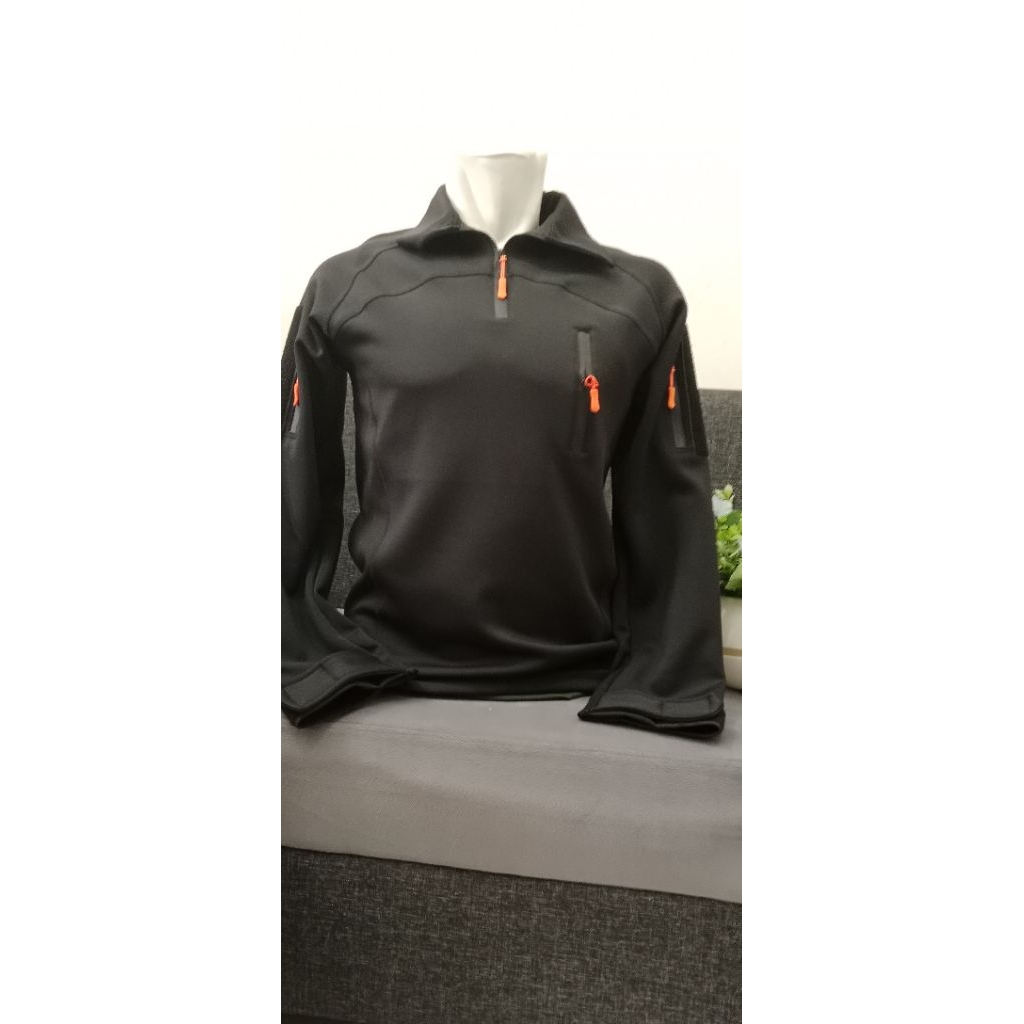 ATASAN BDU POLOS HITAM TACTICAL