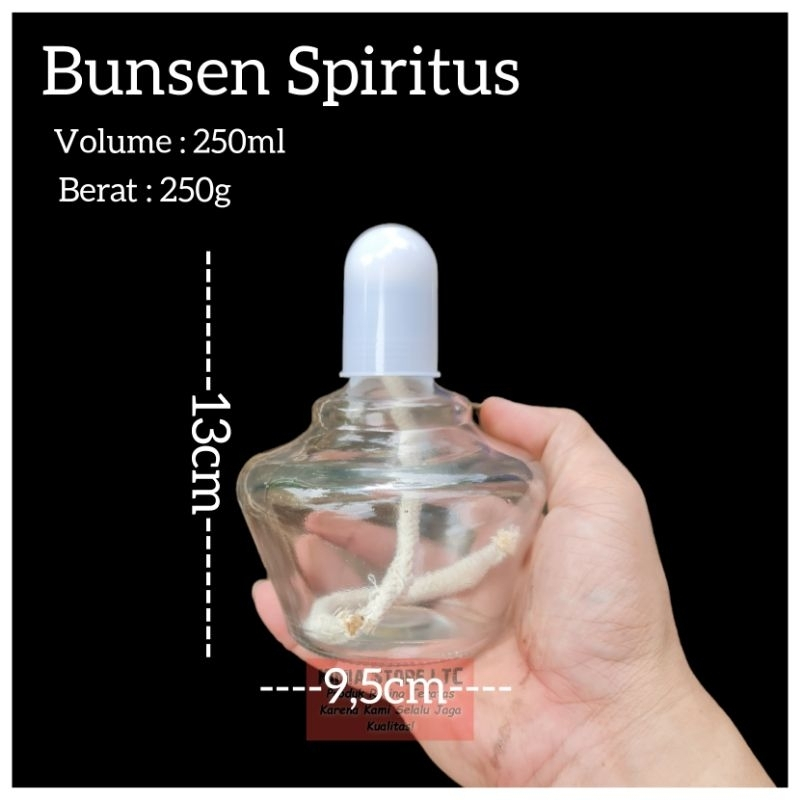 Bunsen Spiritus | Lampu Spiritus | Kompor Spiritus | 250ml
