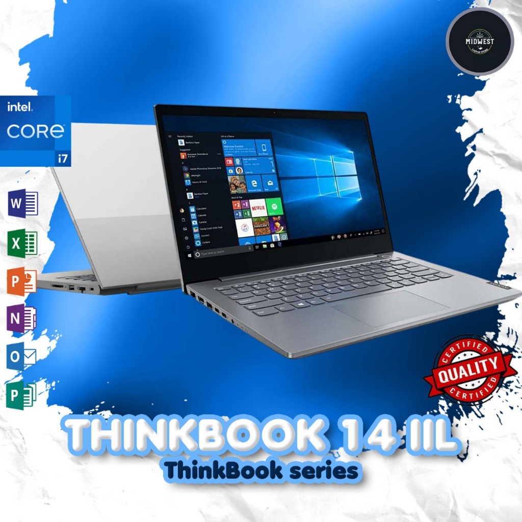 Lenovo Thinkbook 14 | 15 | 13 IIL G3 G2 G1 Intel Core I7 / I5 | Ryzen 7 / 5 / 3 RAM 16GB 512GB