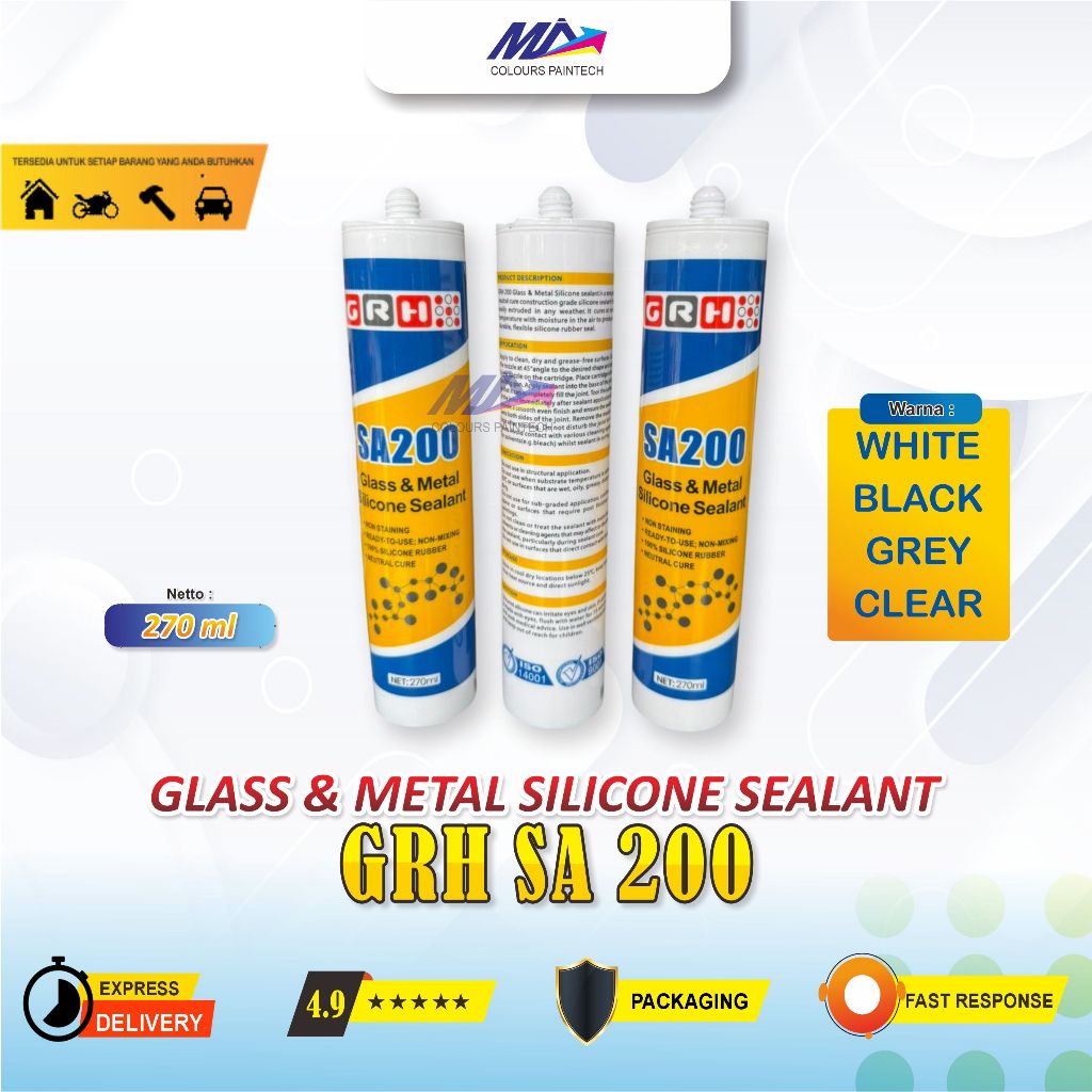 Lem Silicon Netral GRH SA 200 Tidak Berbau [1 PCS]