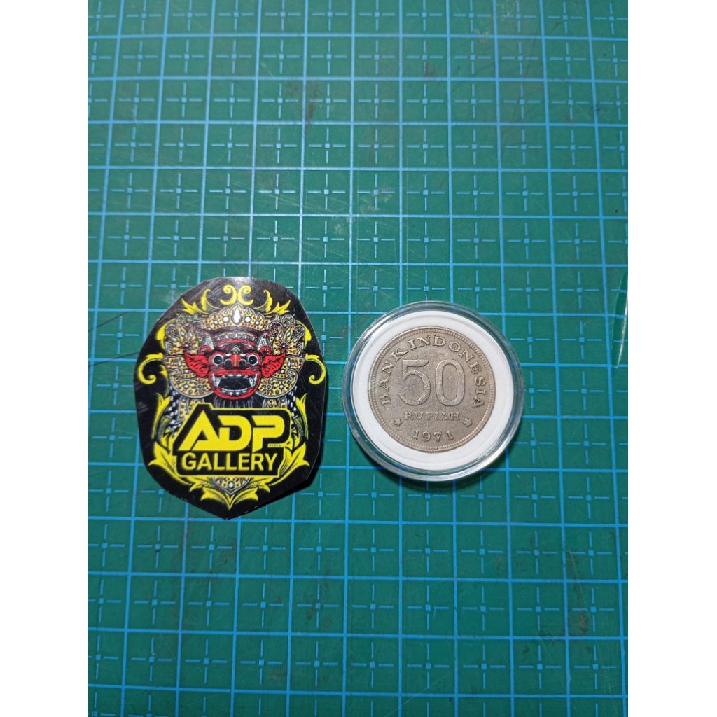 Uang Koin kuno Indonesia Asli Rp50 Tahun 1971,, kondisi pernah beredar pada jamannya