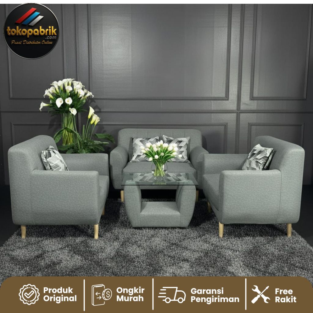 Sofa Retro 221 Minimalis Sofa Tamu Bahan Kagawa Sopa Murah Bandung Cimahi Cianjur Purwakarta Garut